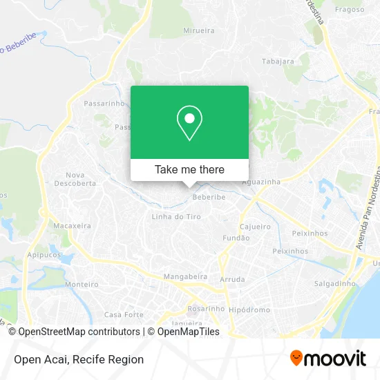 Open Acai map