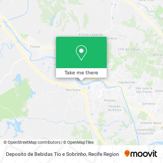 Mapa Deposito de Bebidas Tio e Sobrinho