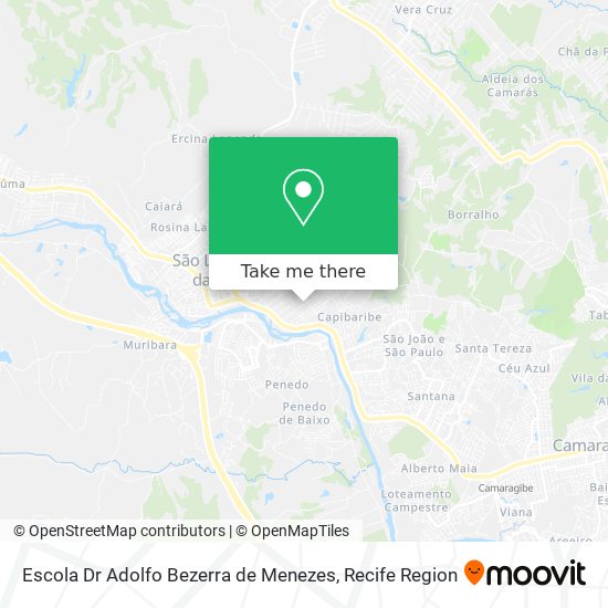 Mapa Escola Dr Adolfo Bezerra de Menezes