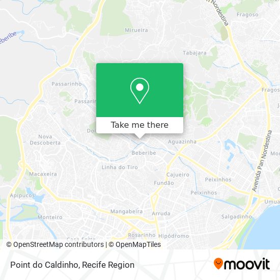 Point do Caldinho map