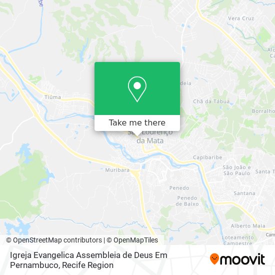Igreja Evangelica Assembleia de Deus Em Pernambuco map