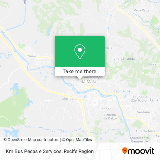 Km Bus Pecas e Servicos map