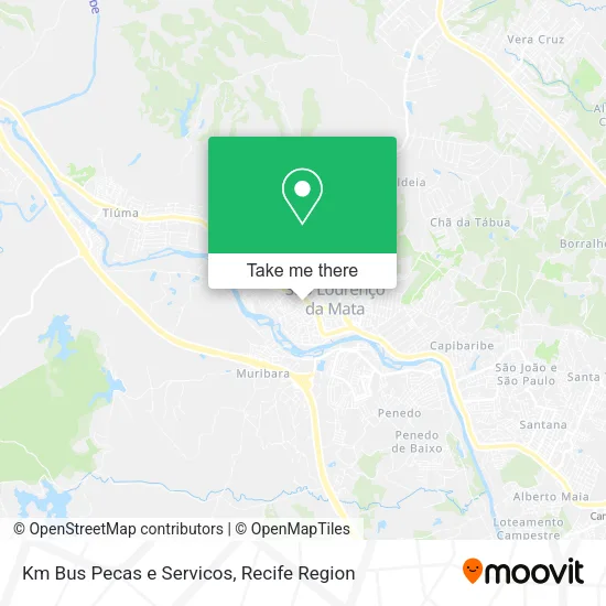 Km Bus Pecas e Servicos map