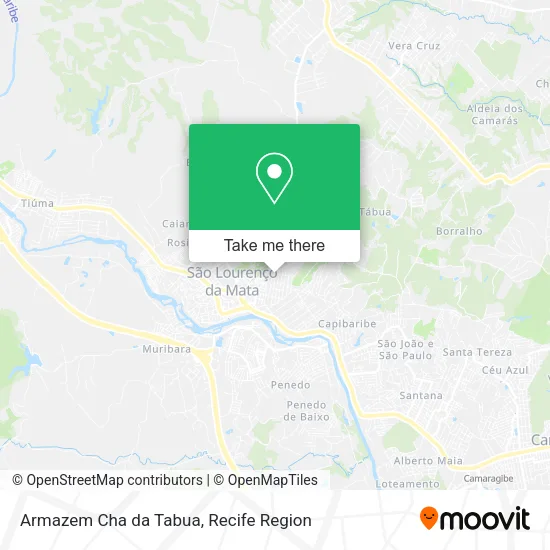 Armazem Cha da Tabua map