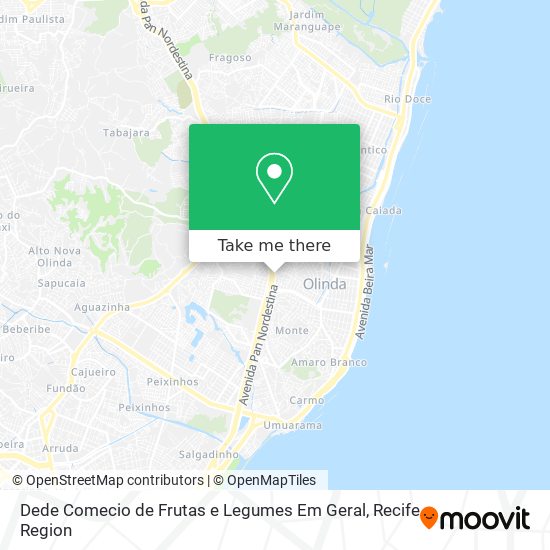 Dede Comecio de Frutas e Legumes Em Geral map
