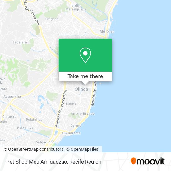 Mapa Pet Shop Meu Amigaozao