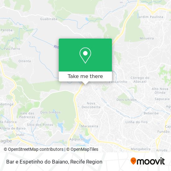 Bar e Espetinho do Baiano map