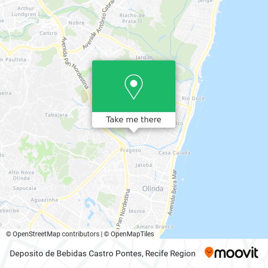 Deposito de Bebidas Castro Pontes map