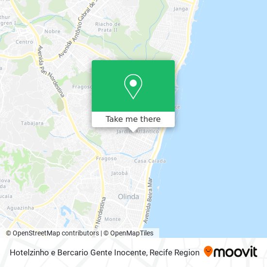 Mapa Hotelzinho e Bercario Gente Inocente