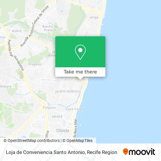 Loja de Conveniencia Santo Antonio map