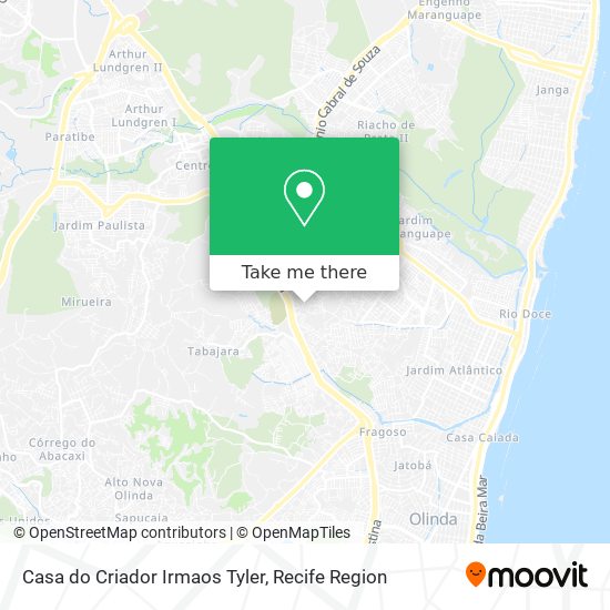 Casa do Criador Irmaos Tyler map