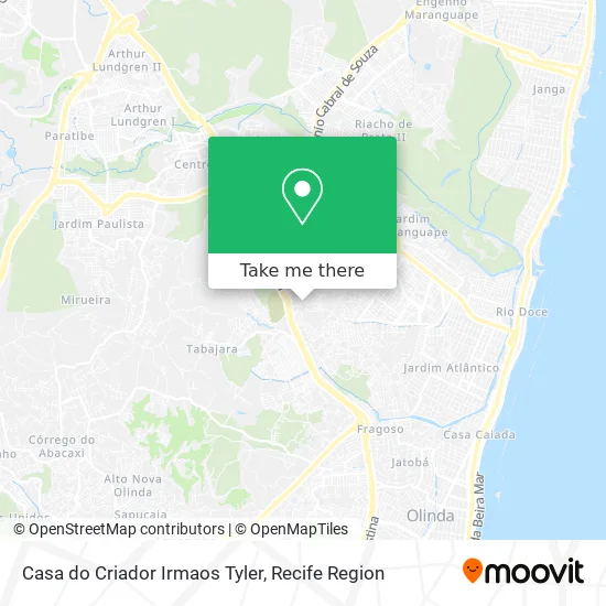 Casa do Criador Irmaos Tyler map