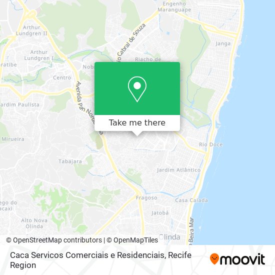 Mapa Caca Servicos Comerciais e Residenciais