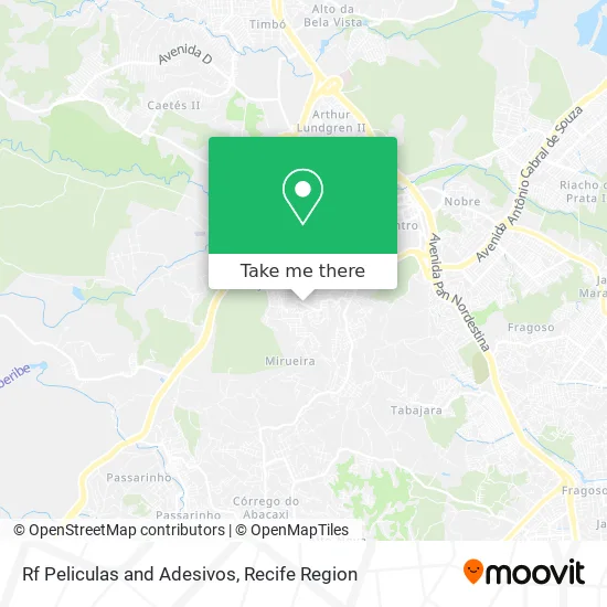 Rf Peliculas and Adesivos map