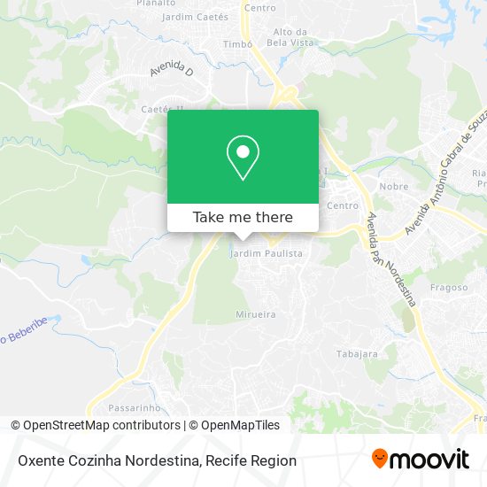 Oxente Cozinha Nordestina map