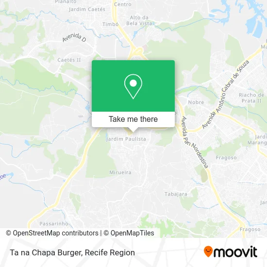 Ta na Chapa Burger map