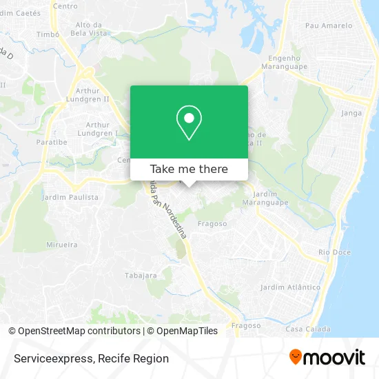 Serviceexpress map