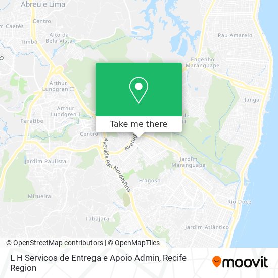 Mapa L H Servicos de Entrega e Apoio Admin