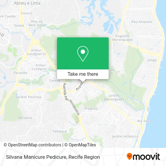 Silvana Manicure Pedicure map