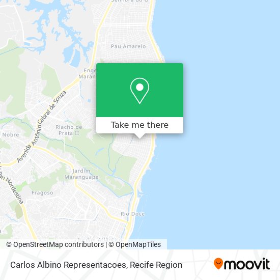 Carlos Albino Representacoes map