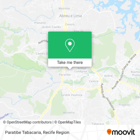 Paratibe Tabacaria map