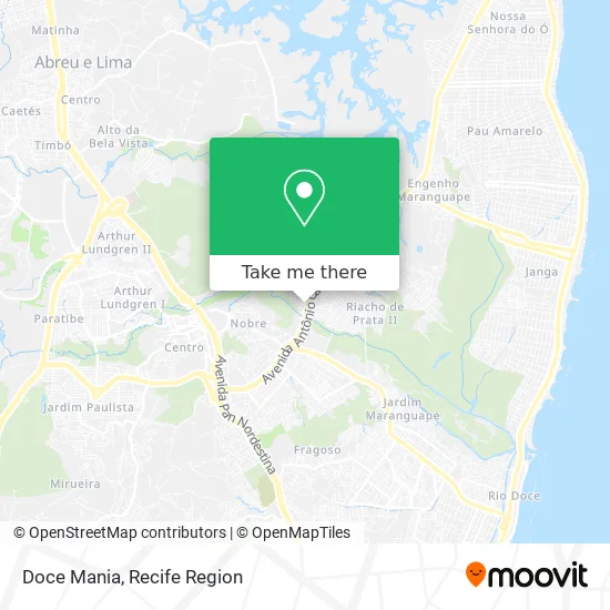Doce Mania map