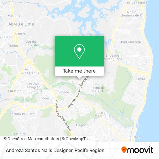 Andreza Santos Nails Designer map