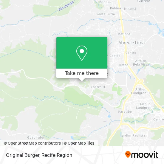 Original Burger map