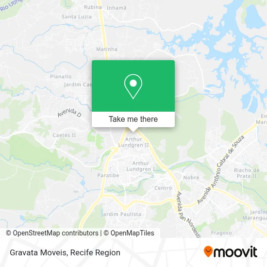 Gravata Moveis map