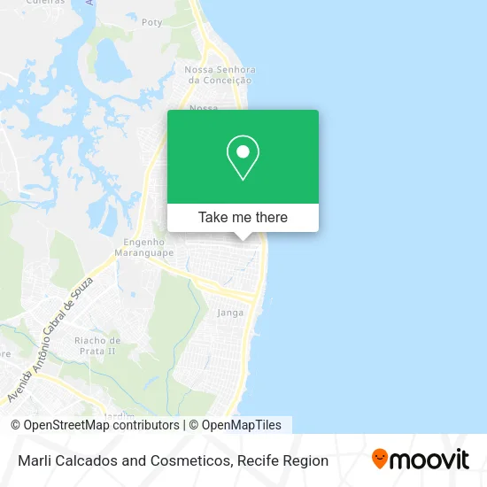 Marli Calcados and Cosmeticos map