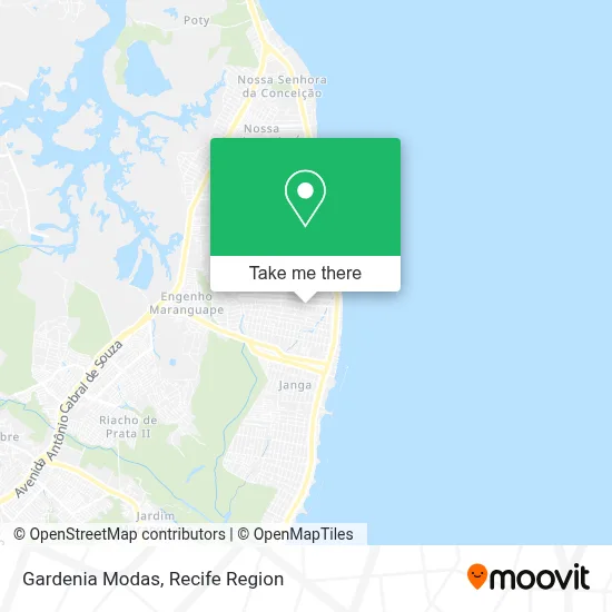 Gardenia Modas map