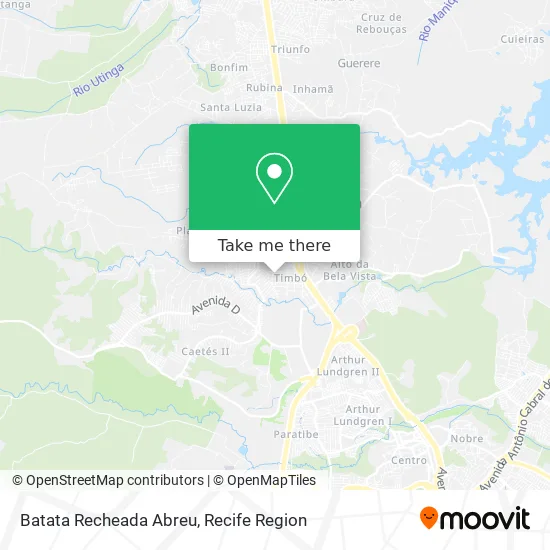 Batata Recheada Abreu map