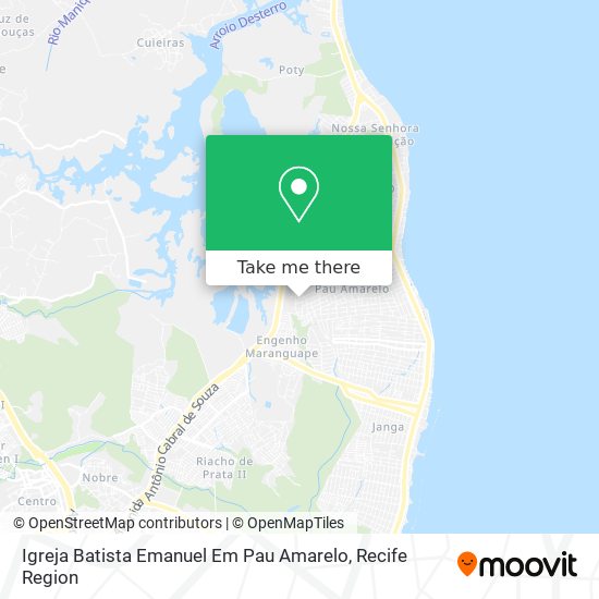 Igreja Batista Emanuel Em Pau Amarelo map