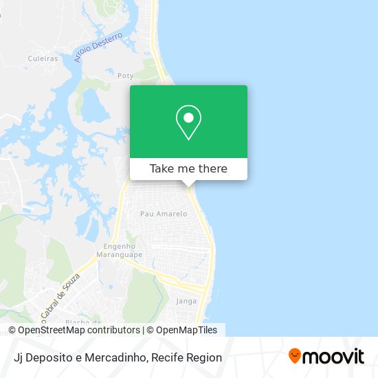 Jj Deposito e Mercadinho map