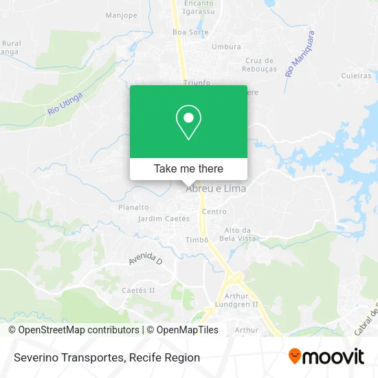 Severino Transportes map