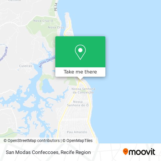 San Modas Confeccoes map