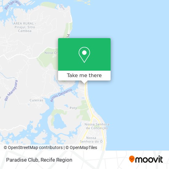 Mapa Paradise Club