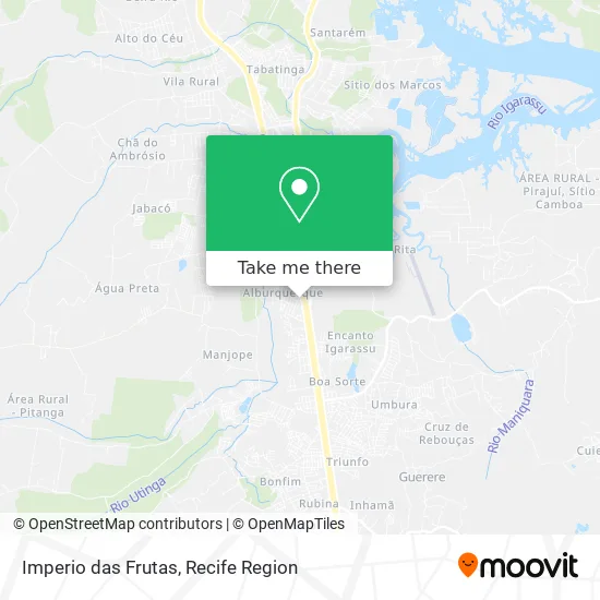 Imperio das Frutas map