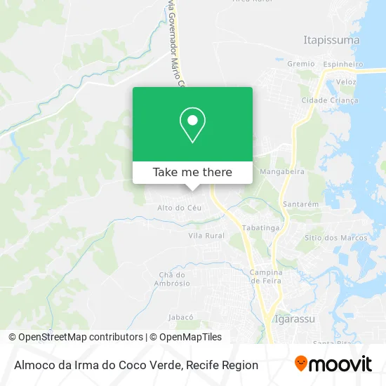 Almoco da Irma do Coco Verde map