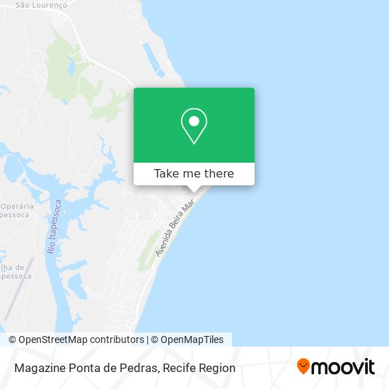 Magazine Ponta de Pedras map