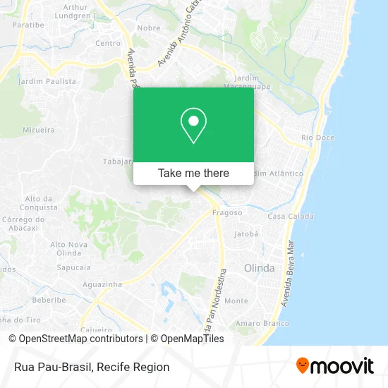 Rua Pau-Brasil map