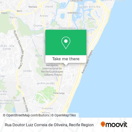 Rua Doutor Luiz Correia de Oliveira map