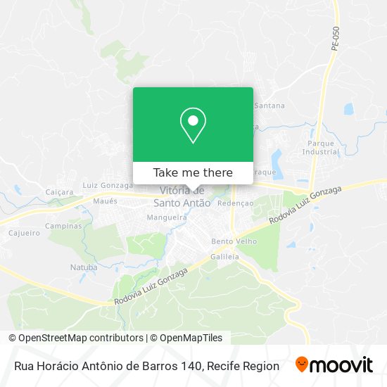 Rua Horácio Antônio de Barros 140 map