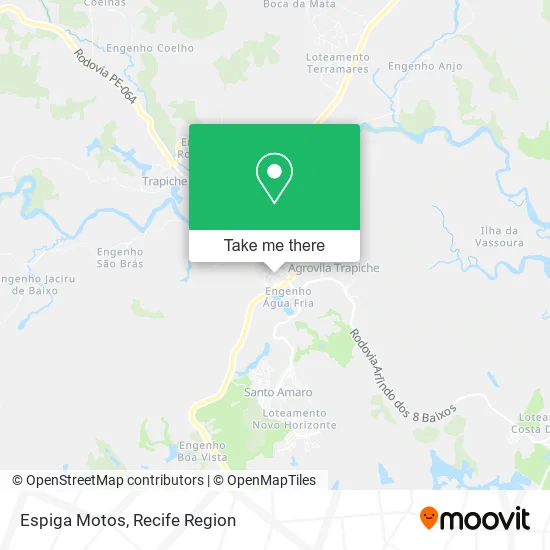 Espiga Motos map