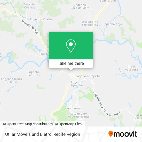 Utilar Moveis and Eletro map