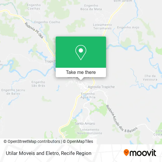 Utilar Moveis and Eletro map