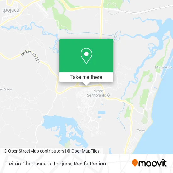 Leitão Churrascaria Ipojuca map