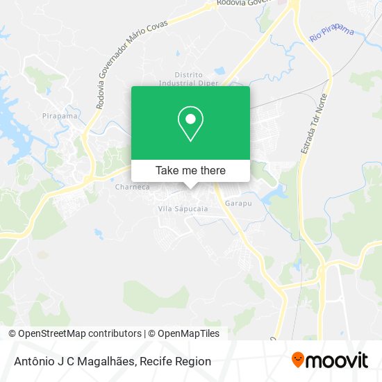 Antônio J C Magalhães map