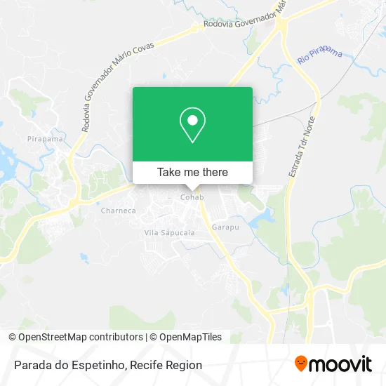 Parada do Espetinho map