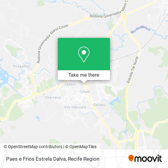 Paes e Frios Estrela Dalva map